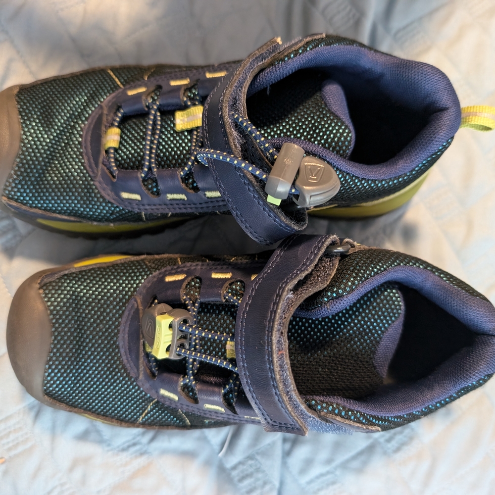 Keen Kids' Navy and Yellow Sneakers
